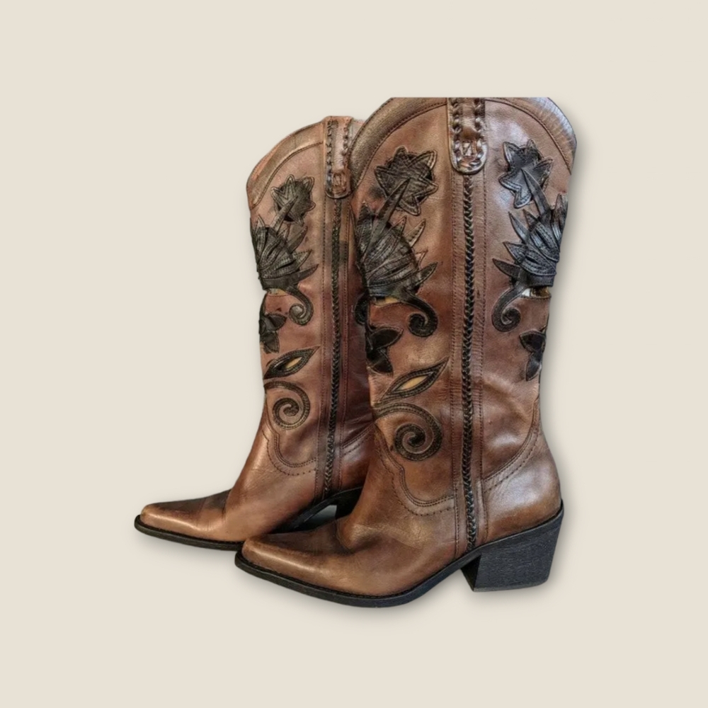Carlos by Carlos Santana ladies "slinger" cowboy boots size 9